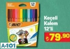 BİC KEÇELİ KALEM 12'Lİ BİC KEÇELİ KALEM 12'Lİ